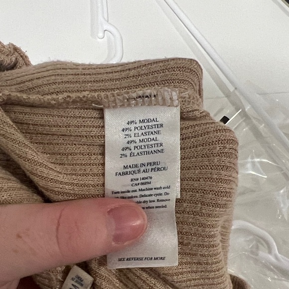 Faherty Legend Rib-Knit Riva Pants Slim Fit Women Medium New Loungewear - Picture 8 of 8